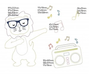 Stickdatei - Dancing Lion